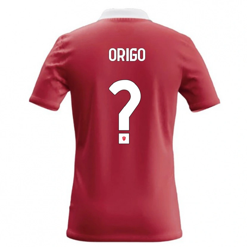 Danxen Hombre Camiseta Tobias Origo #0 Rojo Blanco 1ª Equipación 2026/27 La Camisa