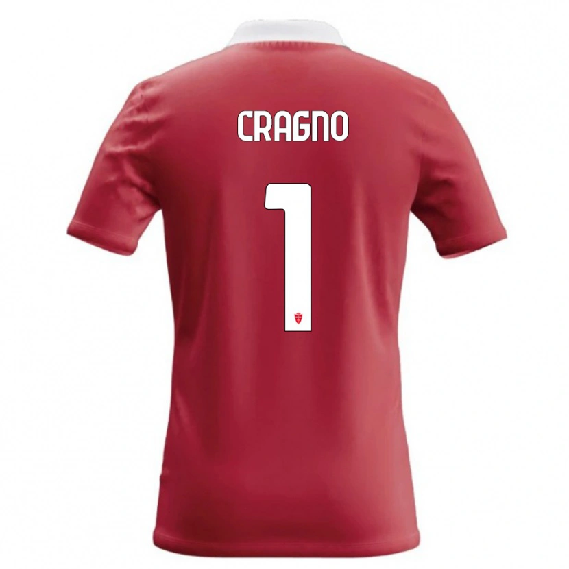Danxen Hombre Camiseta Alessio Cragno #1 Rojo Blanco 1ª Equipación 2026/27 La Camisa