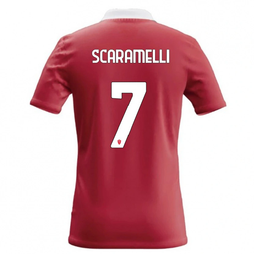Danxen Hombre Camiseta Endris Scaramelli #7 Rojo Blanco 1ª Equipación 2026/27 La Camisa