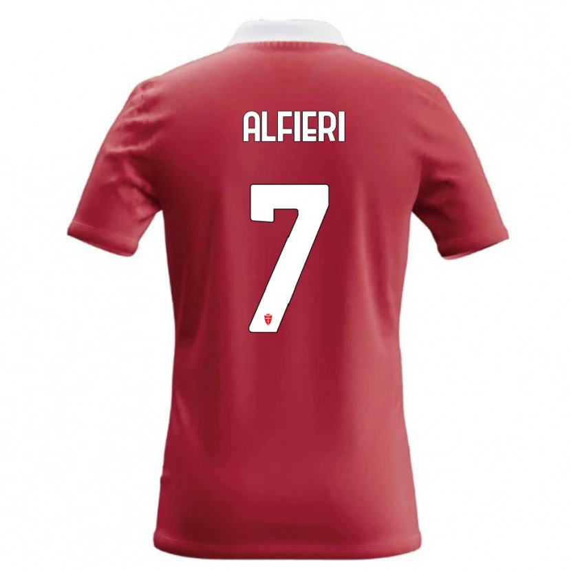 Danxen Hombre Camiseta Orazio Alfieri #7 Rojo Blanco 1ª Equipación 2026/27 La Camisa