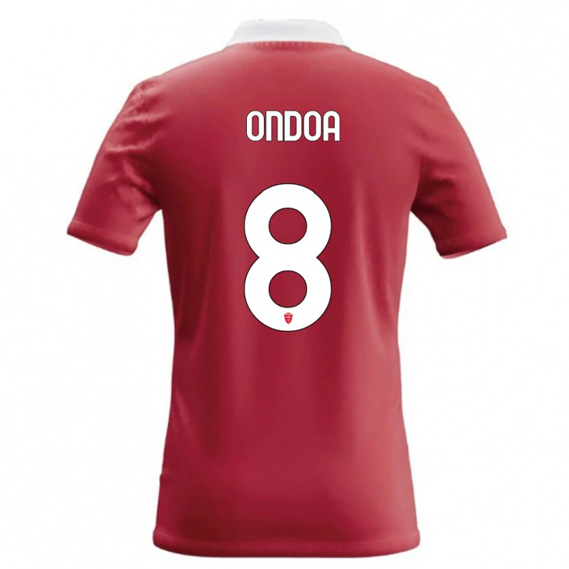 Danxen Hombre Camiseta Foe Ondoa #8 Rojo Blanco 1ª Equipación 2026/27 La Camisa