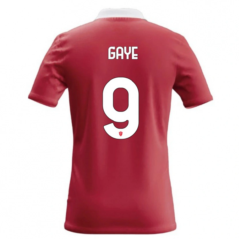 Danxen Hombre Camiseta Mamadou Gaye #9 Rojo Blanco 1ª Equipación 2026/27 La Camisa