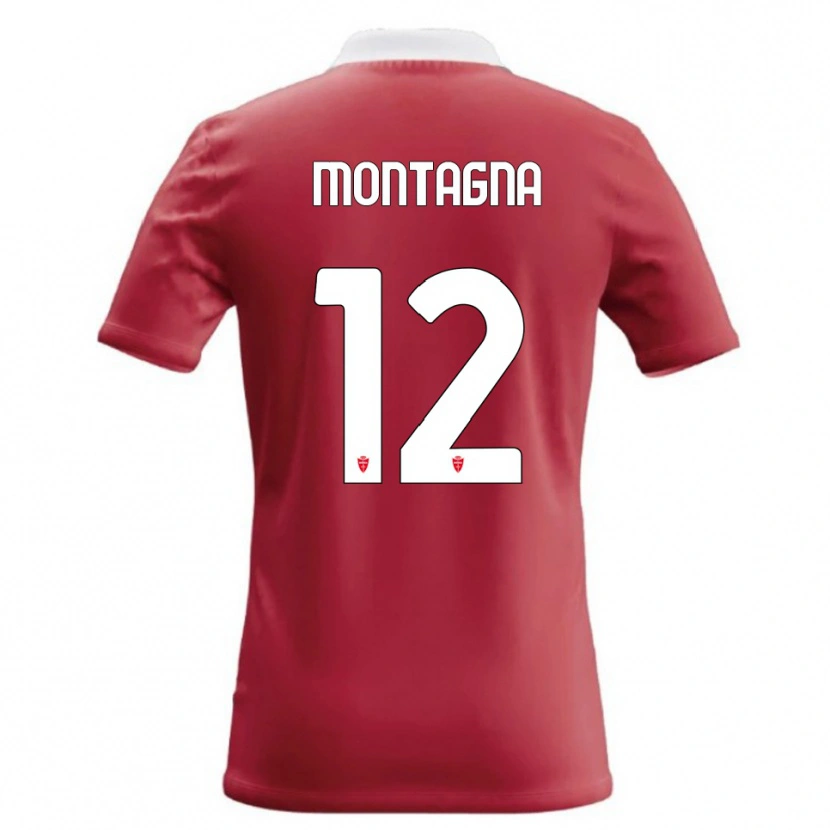 Danxen Hombre Camiseta Jacopo Montagna #12 Rojo Blanco 1ª Equipación 2026/27 La Camisa