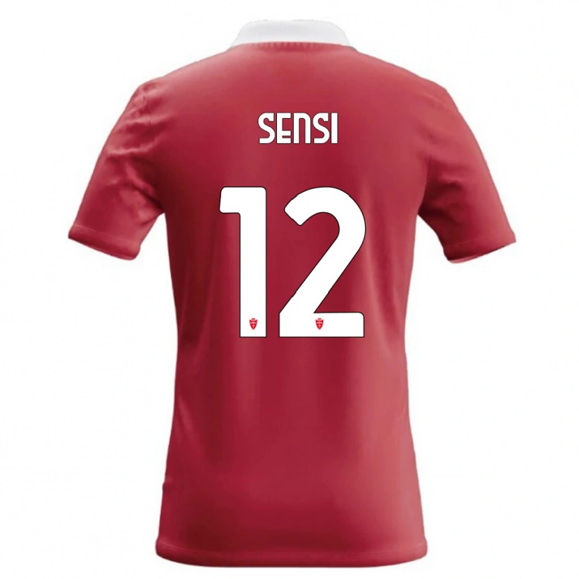 Danxen Hombre Camiseta Stefano Sensi #12 Rojo Blanco 1ª Equipación 2026/27 La Camisa