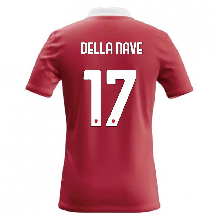 Danxen Hombre Camiseta Alex Ortolani Della Nave #17 Rojo Blanco 1ª Equipación 2026/27 La Camisa