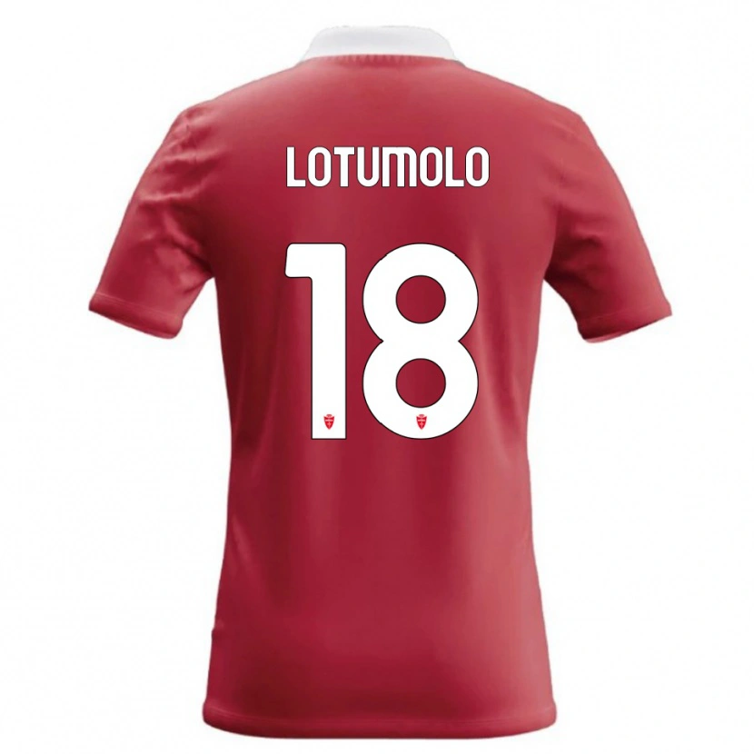 Danxen Hombre Camiseta Matteo Lotumolo #18 Rojo Blanco 1ª Equipación 2026/27 La Camisa