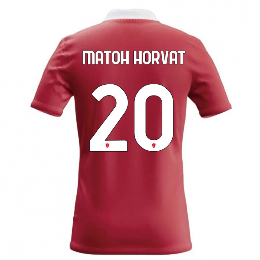Danxen Hombre Camiseta Liam Matoh Horvat #20 Rojo Blanco 1ª Equipación 2026/27 La Camisa