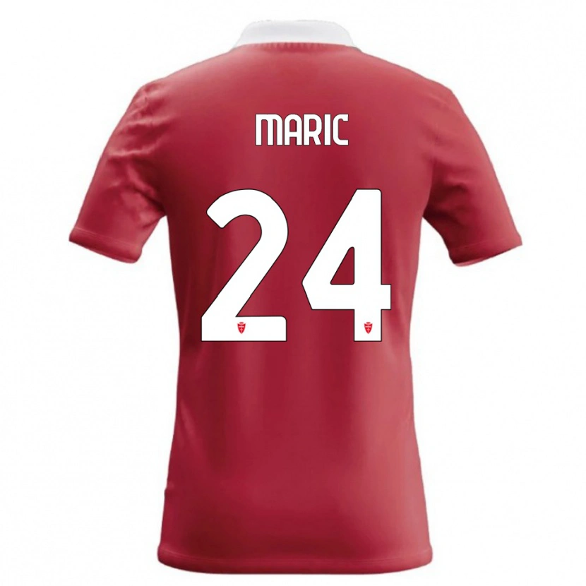 Danxen Hombre Camiseta Mirko Maric #24 Rojo Blanco 1ª Equipación 2026/27 La Camisa