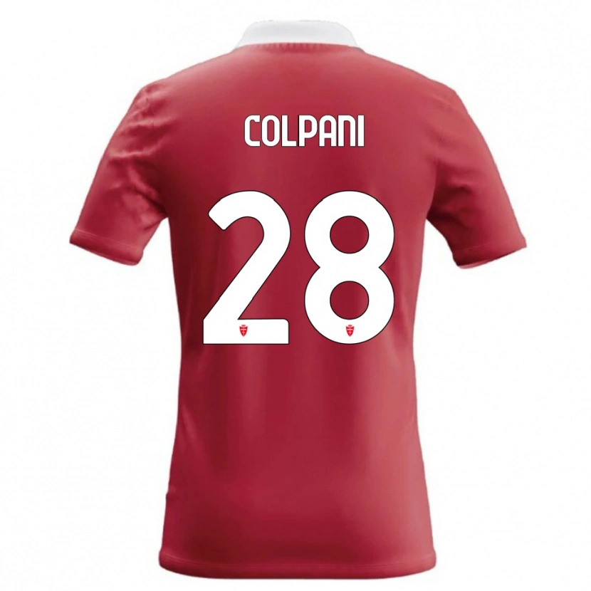 Danxen Hombre Camiseta Andrea Colpani #28 Rojo Blanco 1ª Equipación 2026/27 La Camisa