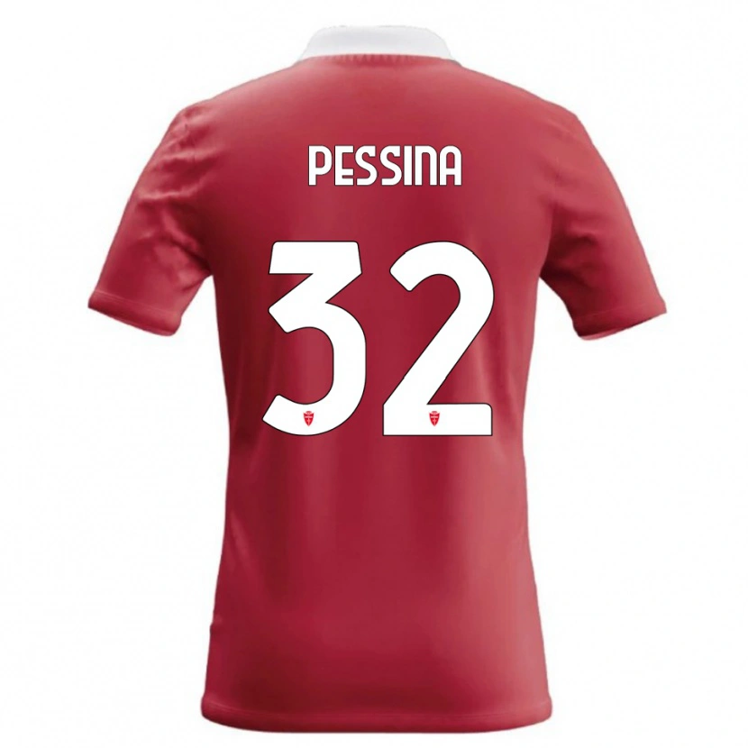 Danxen Hombre Camiseta Matteo Pessina #32 Rojo Blanco 1ª Equipación 2026/27 La Camisa