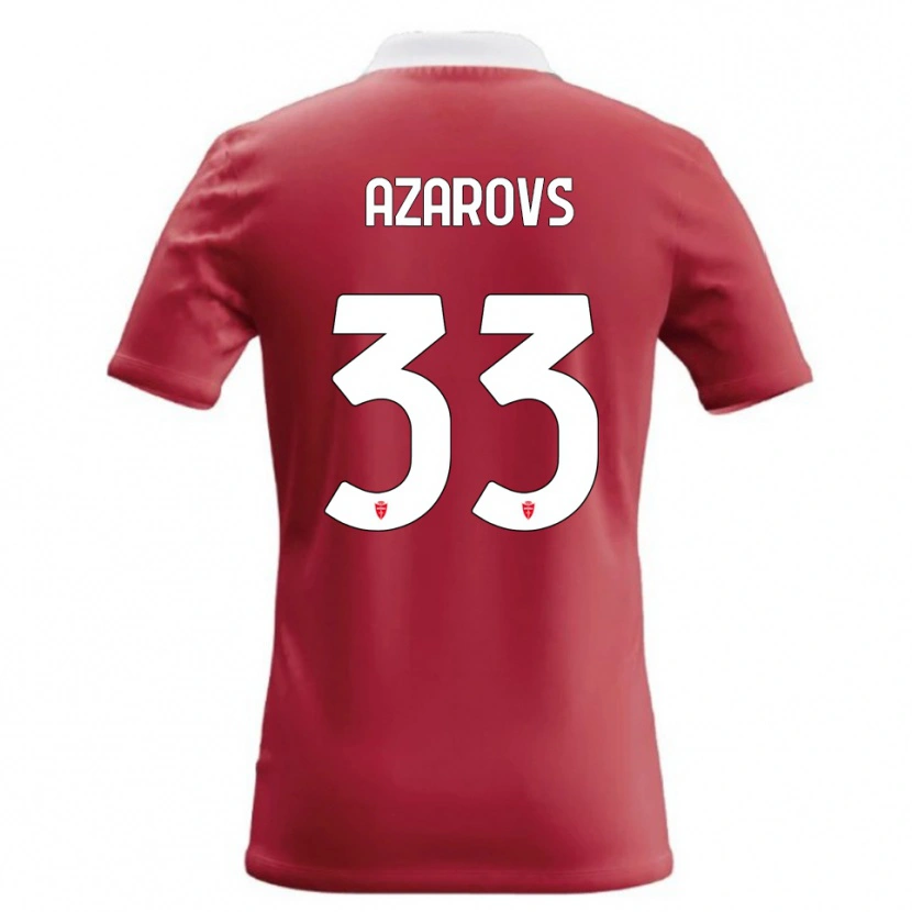 Danxen Hombre Camiseta Timurs Azarovs #33 Rojo Blanco 1ª Equipación 2026/27 La Camisa