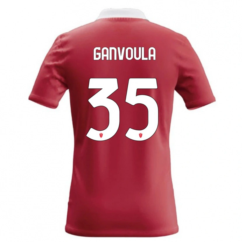 Danxen Hombre Camiseta Silvere Ganvoula #35 Rojo Blanco 1ª Equipación 2026/27 La Camisa