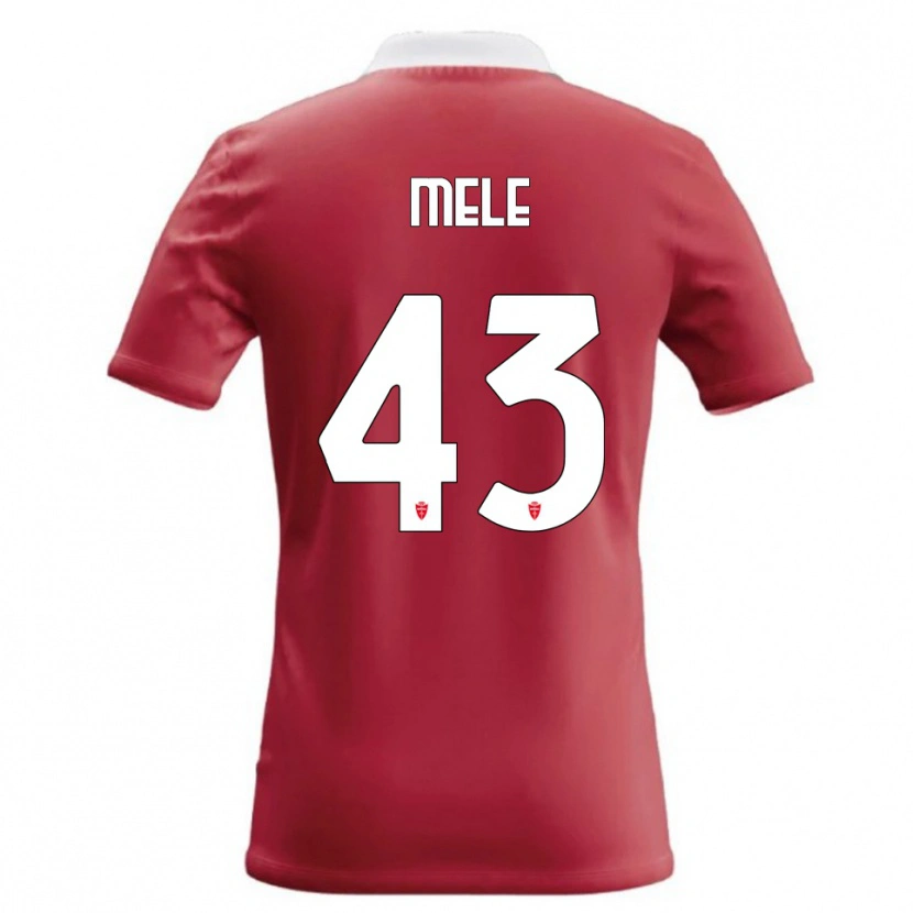 Danxen Hombre Camiseta Fabio Mele #43 Rojo Blanco 1ª Equipación 2026/27 La Camisa