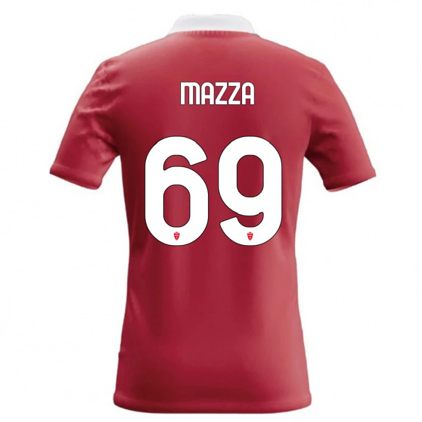 Danxen Hombre Camiseta Andrea Mazza #69 Rojo Blanco 1ª Equipación 2026/27 La Camisa