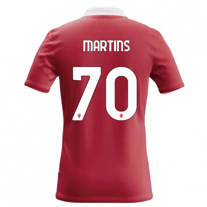 Danxen Hombre Camiseta Kevin Martins #70 Rojo Blanco 1ª Equipación 2026/27 La Camisa