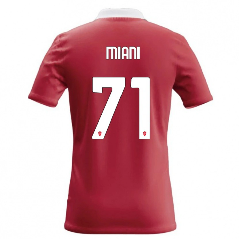 Danxen Hombre Camiseta Arthur Miani #71 Rojo Blanco 1ª Equipación 2026/27 La Camisa