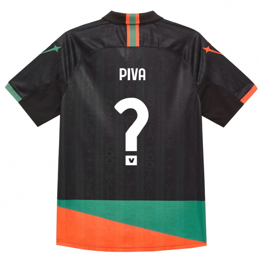 Danxen Hombre Camiseta Daniel Piva #0 Negro Naranja Verde 1ª Equipación 2026/27 La Camisa