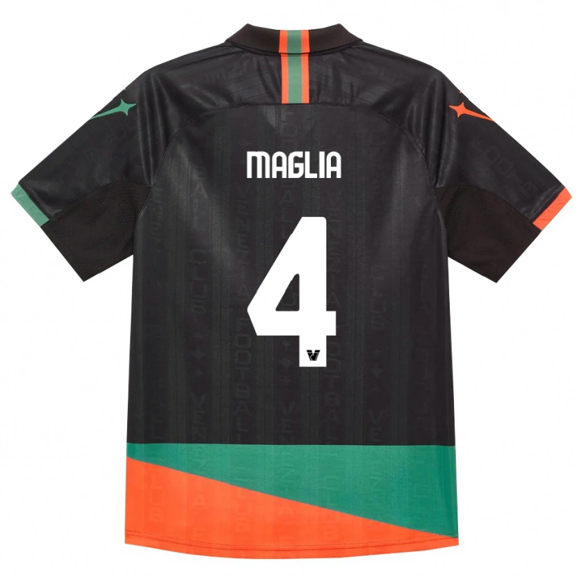 Danxen Hombre Camiseta Jacopo Maglia #4 Negro Naranja Verde 1ª Equipación 2026/27 La Camisa