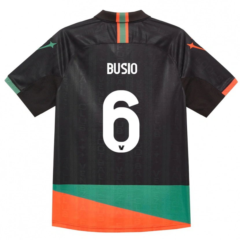Danxen Hombre Camiseta Gianluca Busio #6 Negro Naranja Verde 1ª Equipación 2026/27 La Camisa