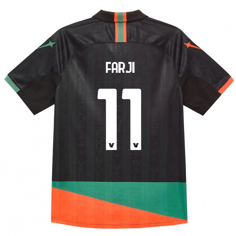 Danxen Hombre Camiseta Marko Farji #11 Negro Naranja Verde 1ª Equipación 2026/27 La Camisa