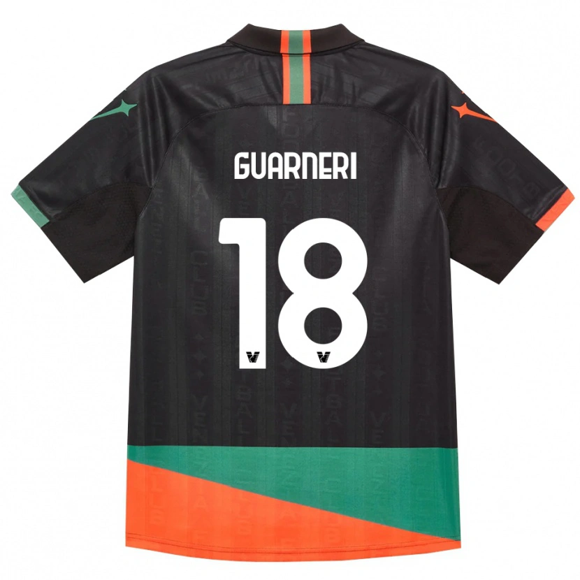 Danxen Hombre Camiseta Davide Guarneri #18 Negro Naranja Verde 1ª Equipación 2026/27 La Camisa