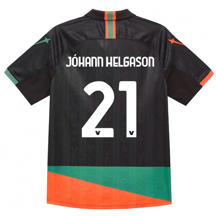 Danxen Hombre Camiseta Thórir Jóhann Helgason #21 Negro Naranja Verde 1ª Equipación 2026/27 La Camisa