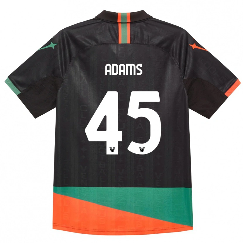 Danxen Hombre Camiseta Akor Adams #45 Negro Naranja Verde 1ª Equipación 2026/27 La Camisa