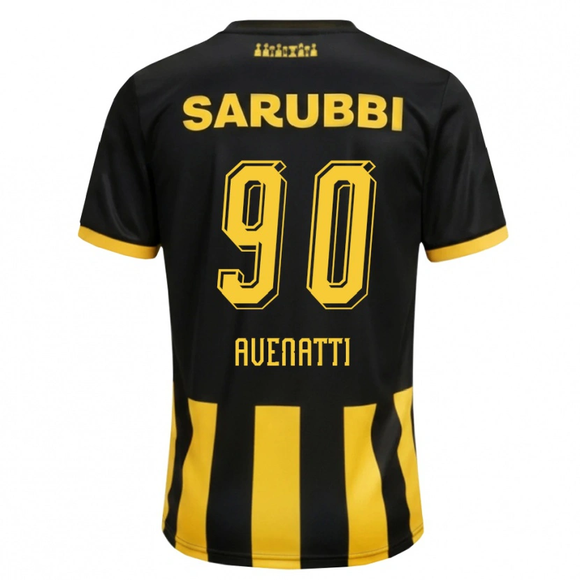 Danxen Hombre Camiseta Felipe Avenatti #90 Negro Amarillo 1ª Equipación 2026/27 La Camisa