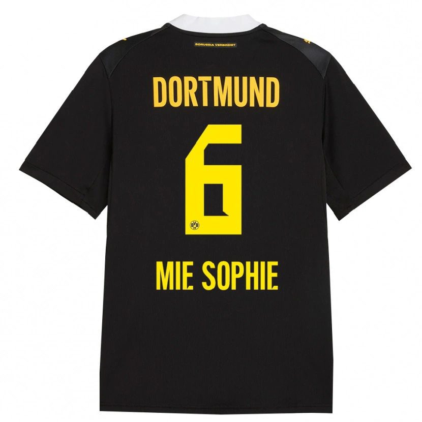 Danxen Hombre Camiseta Sando Mie Sophie #6 Negro Rojo Amarillo 2ª Equipación 2026/27 La Camisa