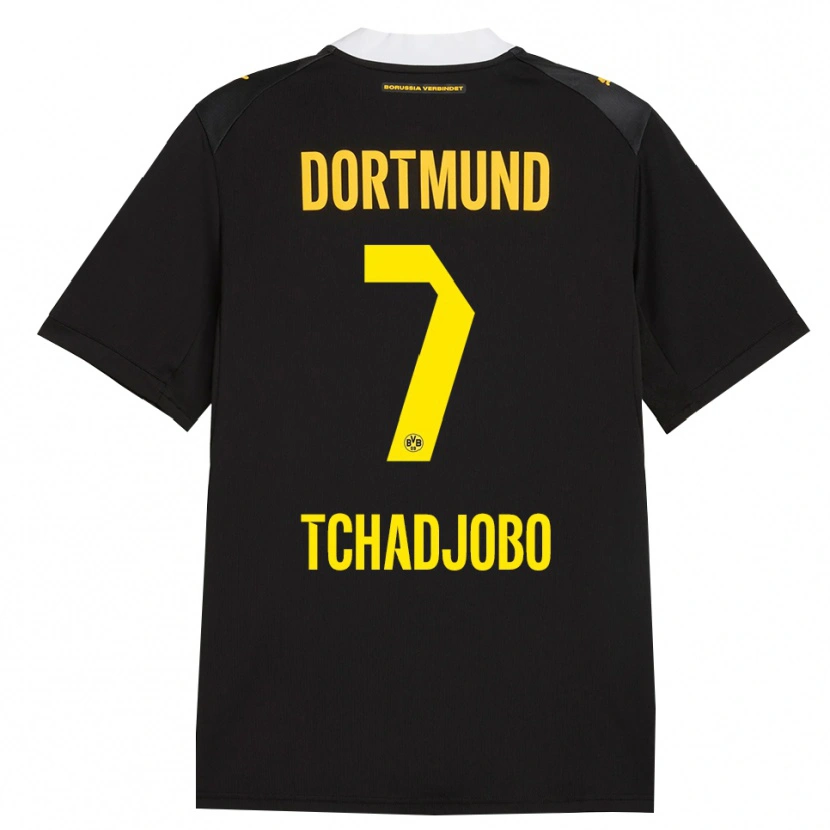 Danxen Hombre Camiseta Dia Tchadjobo #7 Negro Rojo Amarillo 2ª Equipación 2026/27 La Camisa