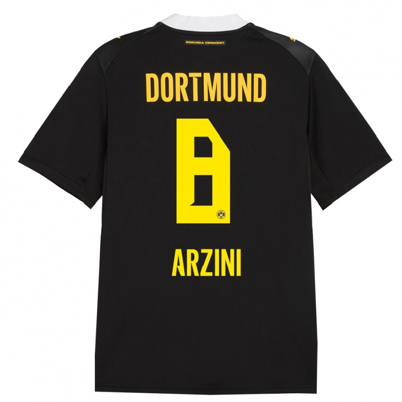 Danxen Hombre Camiseta Ilyas Arzini #8 Negro Rojo Amarillo 2ª Equipación 2026/27 La Camisa