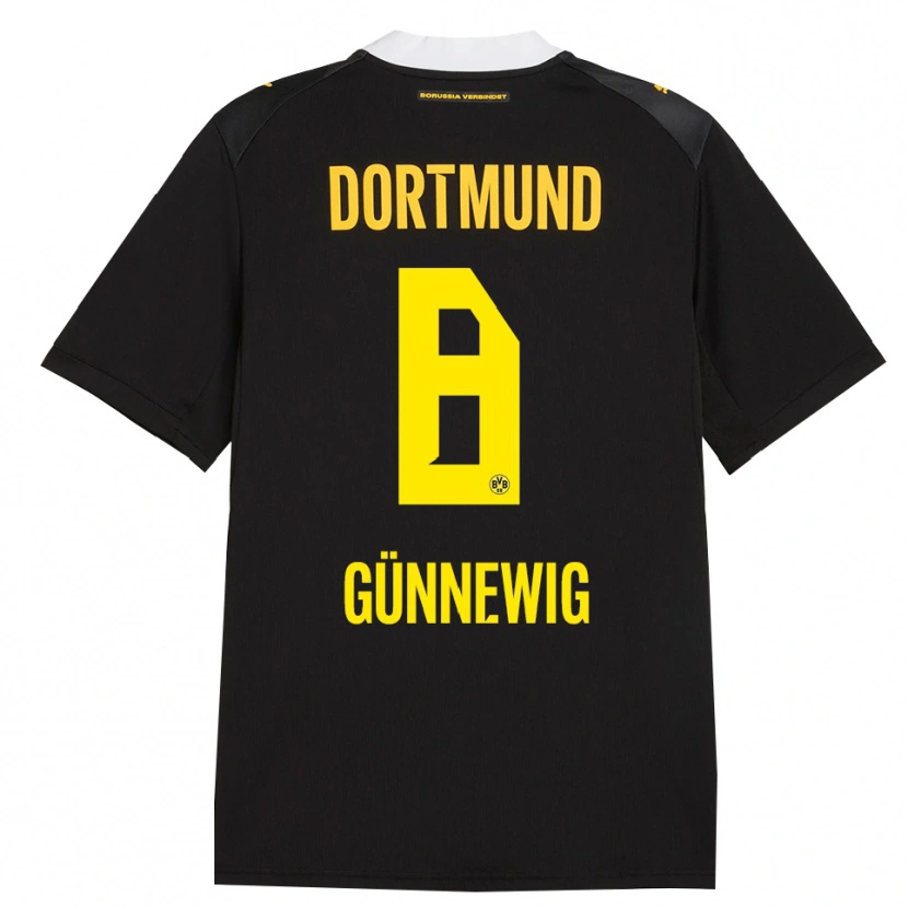 Danxen Hombre Camiseta Noreen Günnewig #8 Negro Rojo Amarillo 2ª Equipación 2026/27 La Camisa