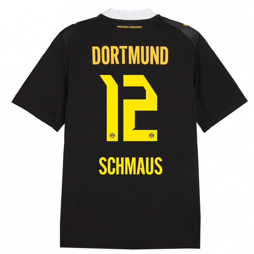 Danxen Hombre Camiseta Massimiliano Schmaus #12 Negro Rojo Amarillo 2ª Equipación 2026/27 La Camisa