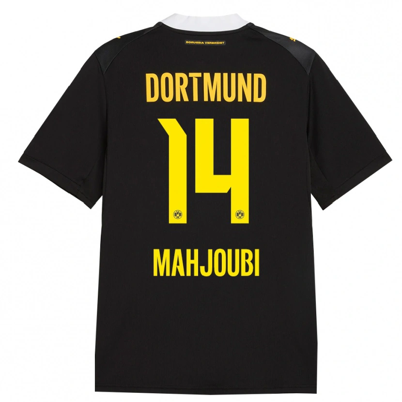Danxen Hombre Camiseta Anas Mahjoubi #14 Negro Rojo Amarillo 2ª Equipación 2026/27 La Camisa