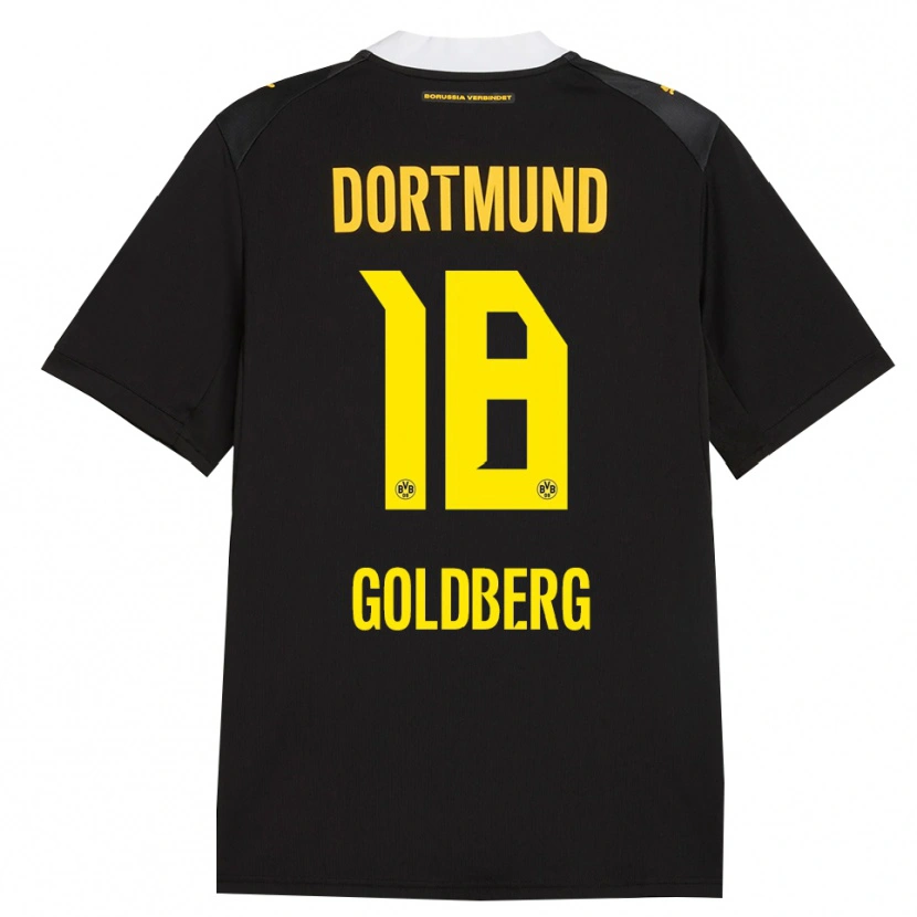 Danxen Hombre Camiseta Niclas Goldberg #18 Negro Rojo Amarillo 2ª Equipación 2026/27 La Camisa