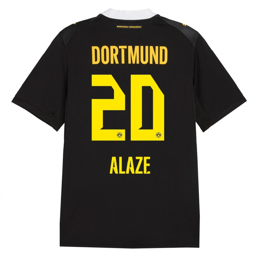 Danxen Hombre Camiseta Luis Alaze #20 Negro Rojo Amarillo 2ª Equipación 2026/27 La Camisa