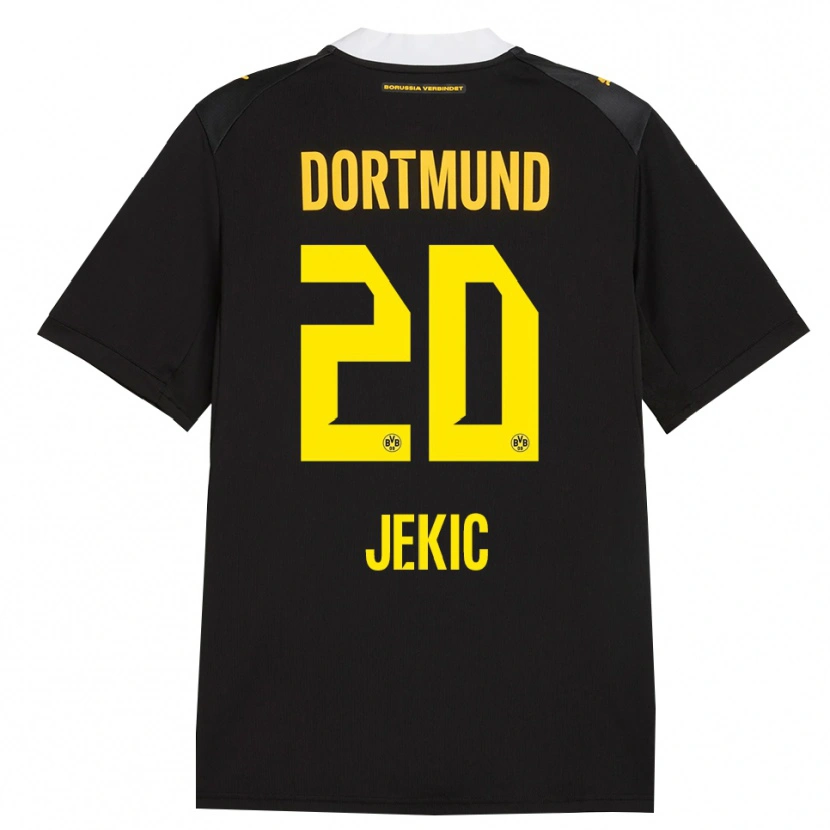 Danxen Hombre Camiseta Nikola Jekic #20 Negro Rojo Amarillo 2ª Equipación 2026/27 La Camisa