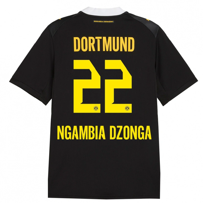 Danxen Hombre Camiseta Diego Ngambia #22 Negro Rojo Amarillo 2ª Equipación 2026/27 La Camisa