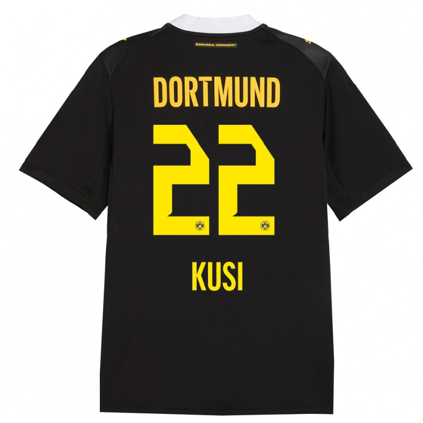 Danxen Hombre Camiseta Jayden Kusi #22 Negro Rojo Amarillo 2ª Equipación 2026/27 La Camisa