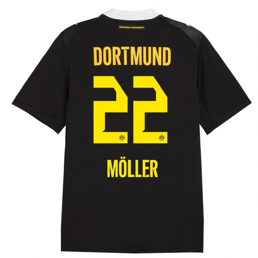 Danxen Hombre Camiseta Paul Möller #22 Negro Rojo Amarillo 2ª Equipación 2026/27 La Camisa