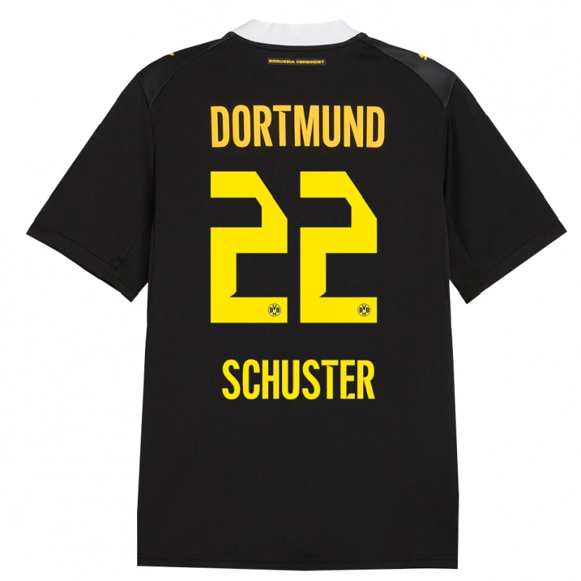 Danxen Hombre Camiseta Melanie Schuster #22 Negro Rojo Amarillo 2ª Equipación 2026/27 La Camisa