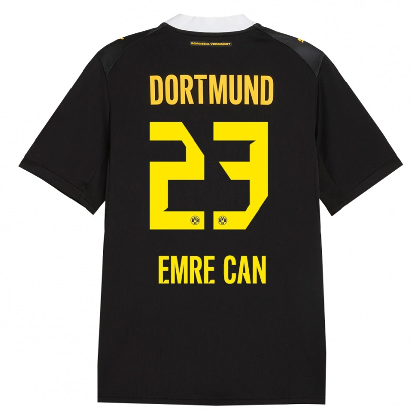 Danxen Hombre Camiseta Emre Can #23 Negro Rojo Amarillo 2ª Equipación 2026/27 La Camisa
