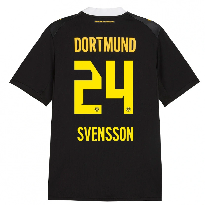 Danxen Hombre Camiseta Daniel Svensson #24 Negro Rojo Amarillo 2ª Equipación 2026/27 La Camisa