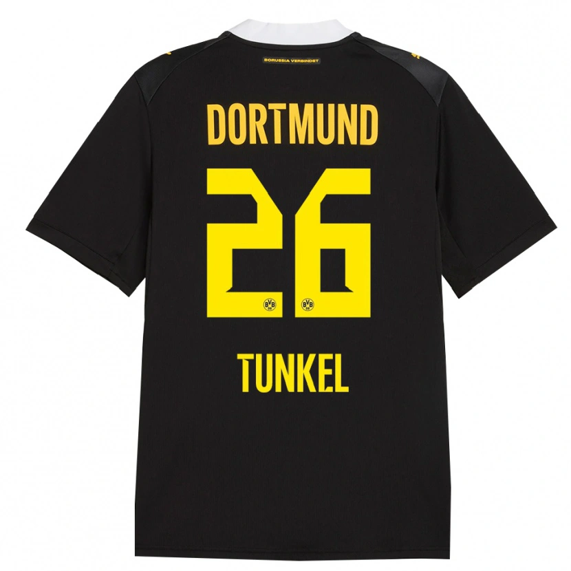 Danxen Hombre Camiseta Janis Tunkel #26 Negro Rojo Amarillo 2ª Equipación 2026/27 La Camisa