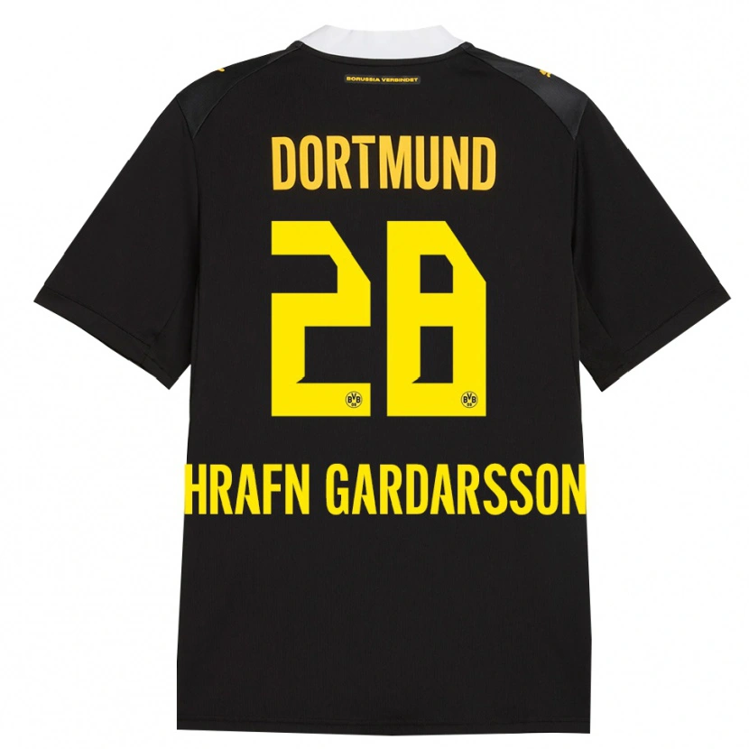 Danxen Hombre Camiseta Bjarki Hrafn Gardarsson #28 Negro Rojo Amarillo 2ª Equipación 2026/27 La Camisa