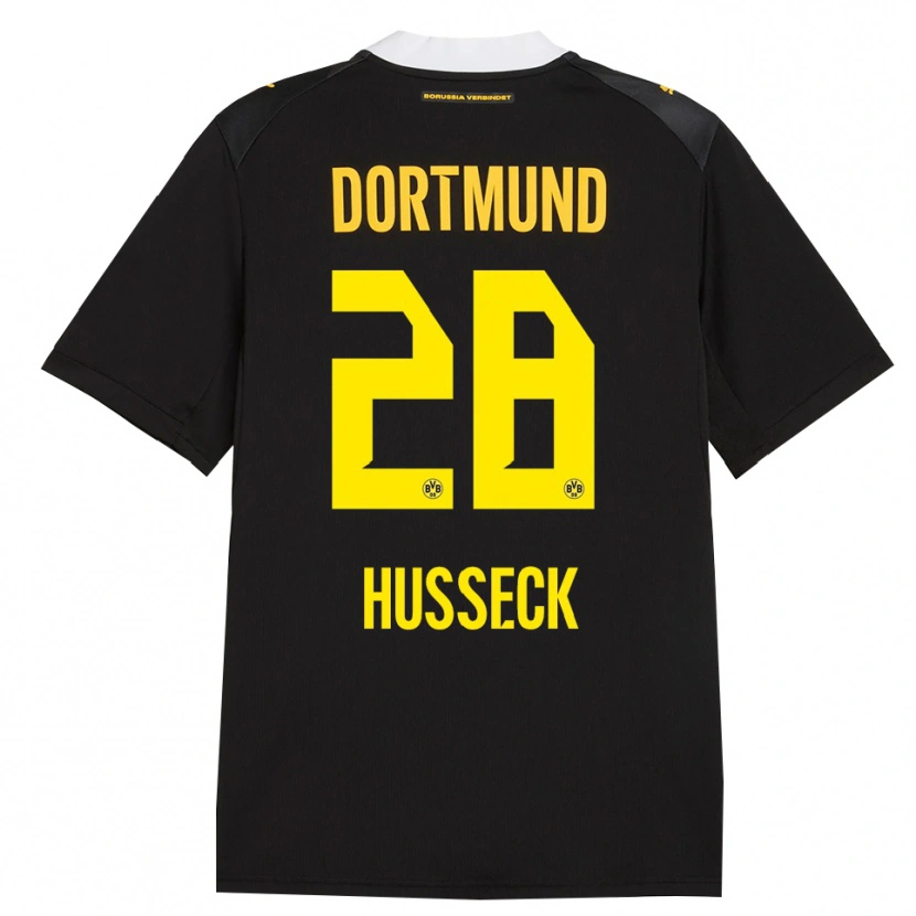 Danxen Hombre Camiseta Jonah Husseck #28 Negro Rojo Amarillo 2ª Equipación 2026/27 La Camisa