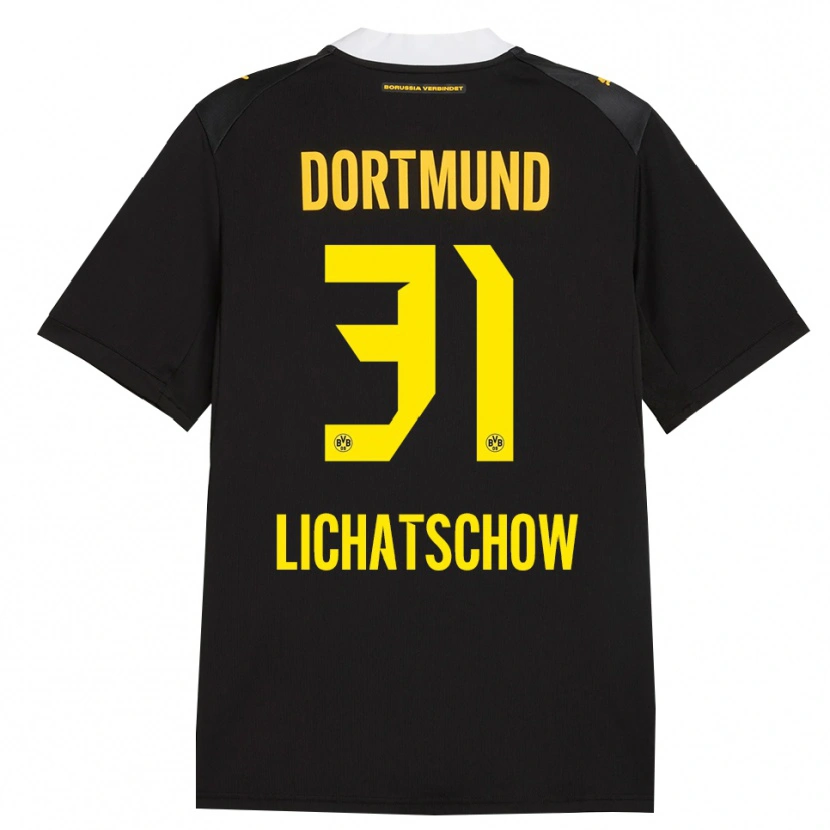 Danxen Hombre Camiseta Deniese Lichatschow #31 Negro Rojo Amarillo 2ª Equipación 2026/27 La Camisa