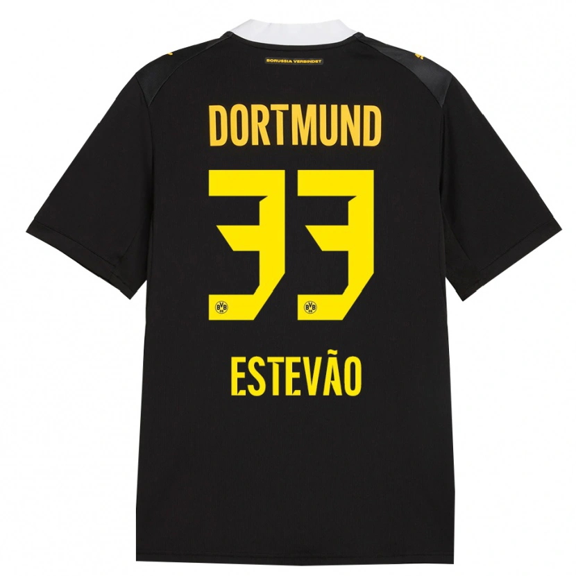 Danxen Hombre Camiseta Tiago Estevão #33 Negro Rojo Amarillo 2ª Equipación 2026/27 La Camisa