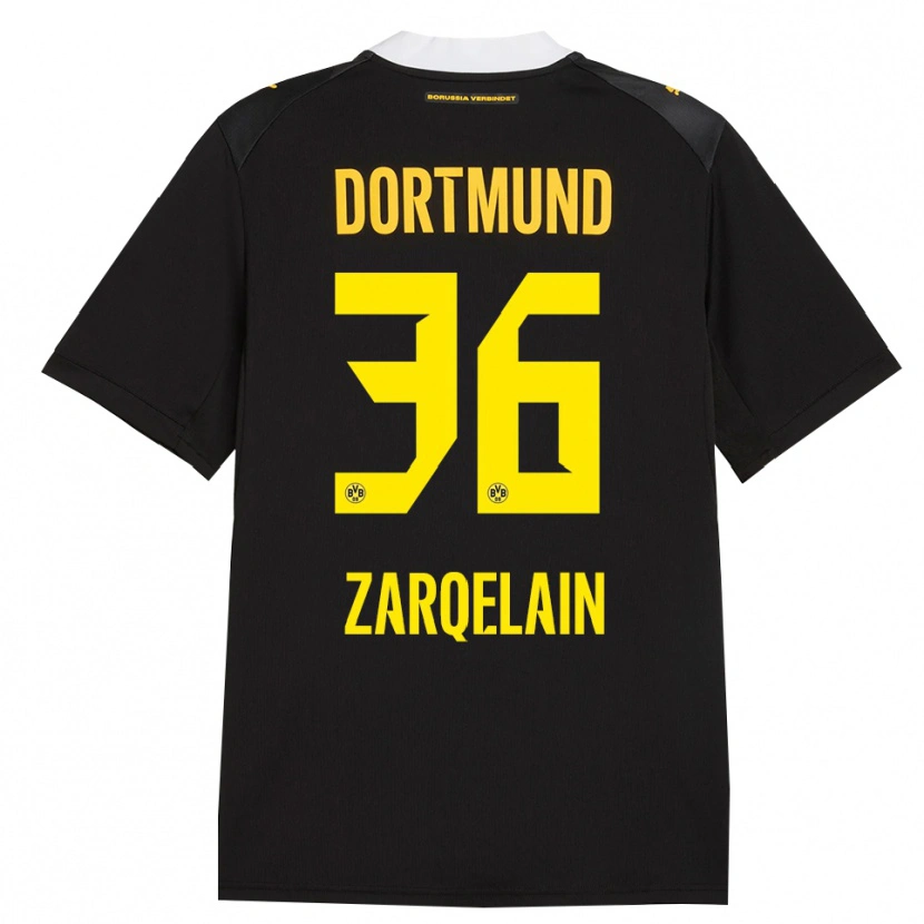 Danxen Hombre Camiseta Fadi Zarqelain #36 Negro Rojo Amarillo 2ª Equipación 2026/27 La Camisa
