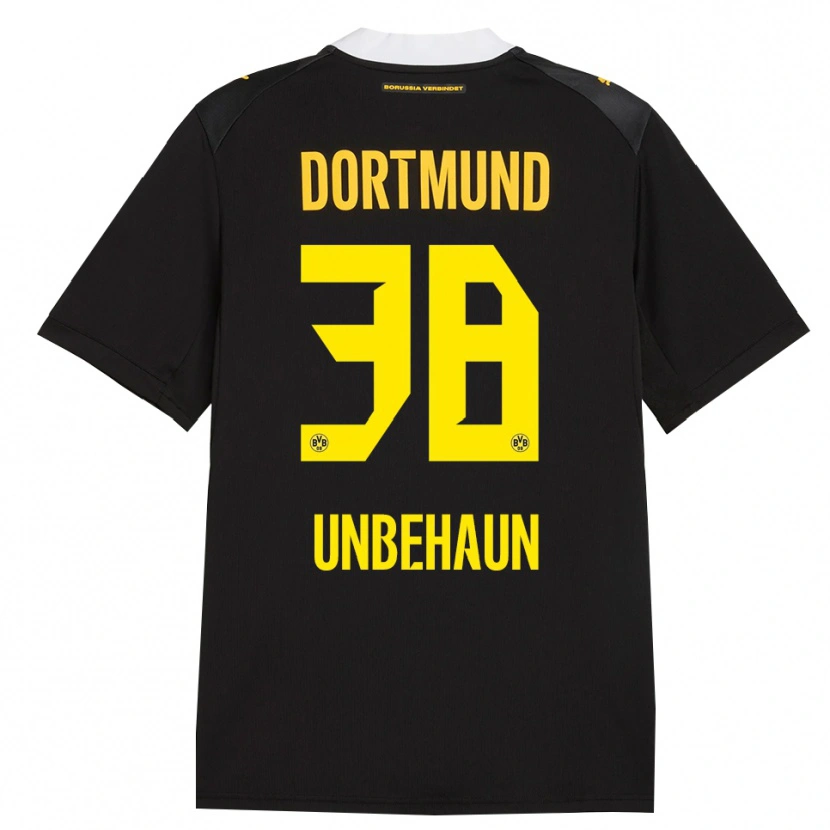 Danxen Hombre Camiseta Luca Unbehaun #38 Negro Rojo Amarillo 2ª Equipación 2026/27 La Camisa